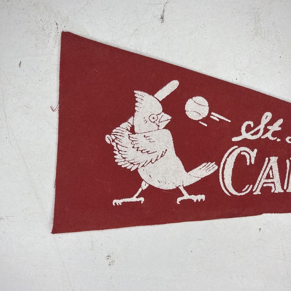 Vintage St. Louis Cardinals Baseball Mlb 3.75x9 Mini Pennant Flag Rare - Picture 2 of 5